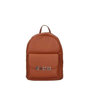 Richmond Textured Flap Pocket Backpack Women brown Bags
